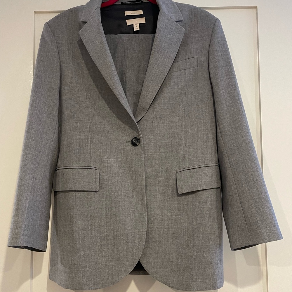 H&M premium quality suit wool blend